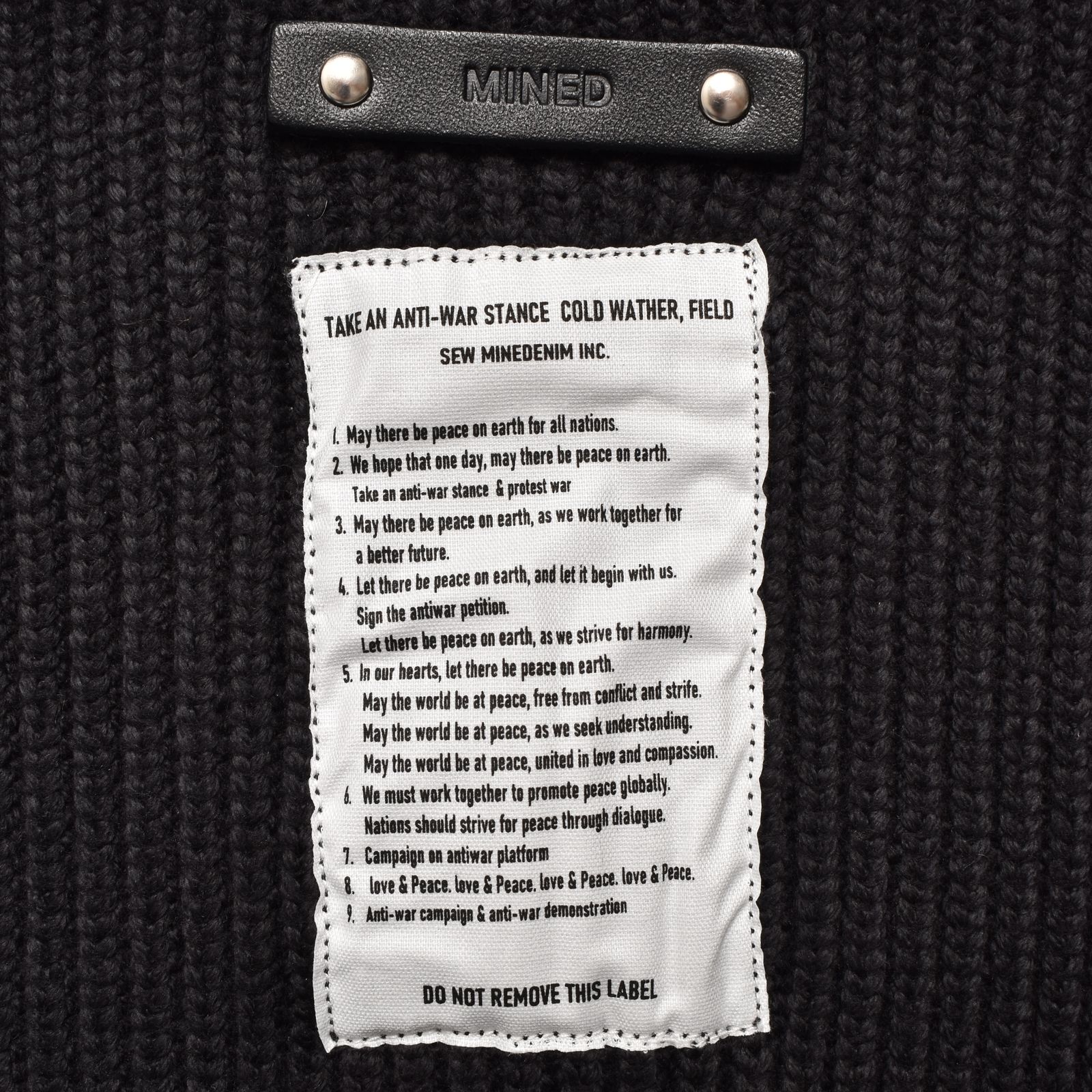 Heavyweight Trucker Knit Blouson (BLK) /  ドライバーズ ニットブルゾン