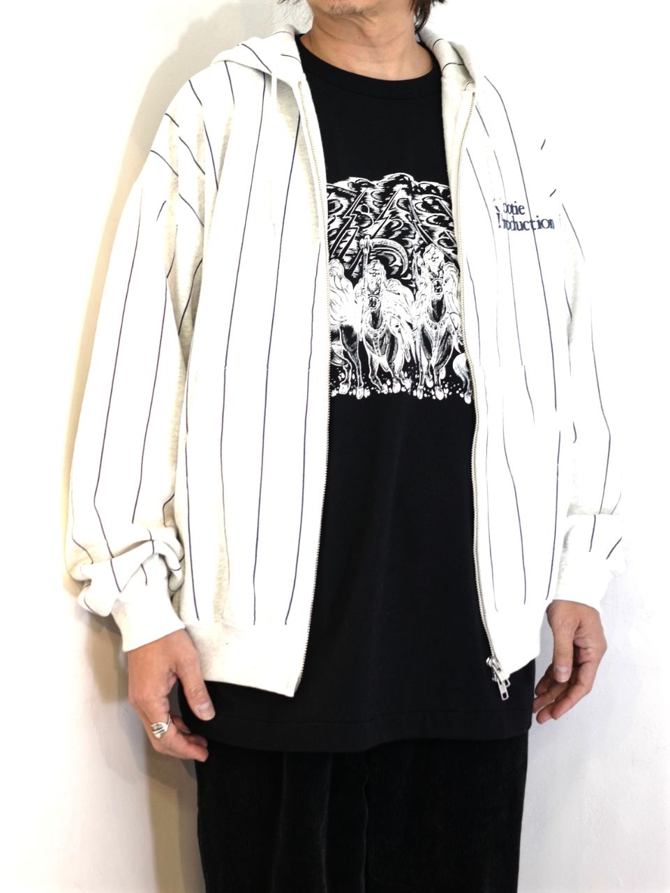 COOTIE PRODUCTIONS - Allover Print Open End Yarn Sweat Zip