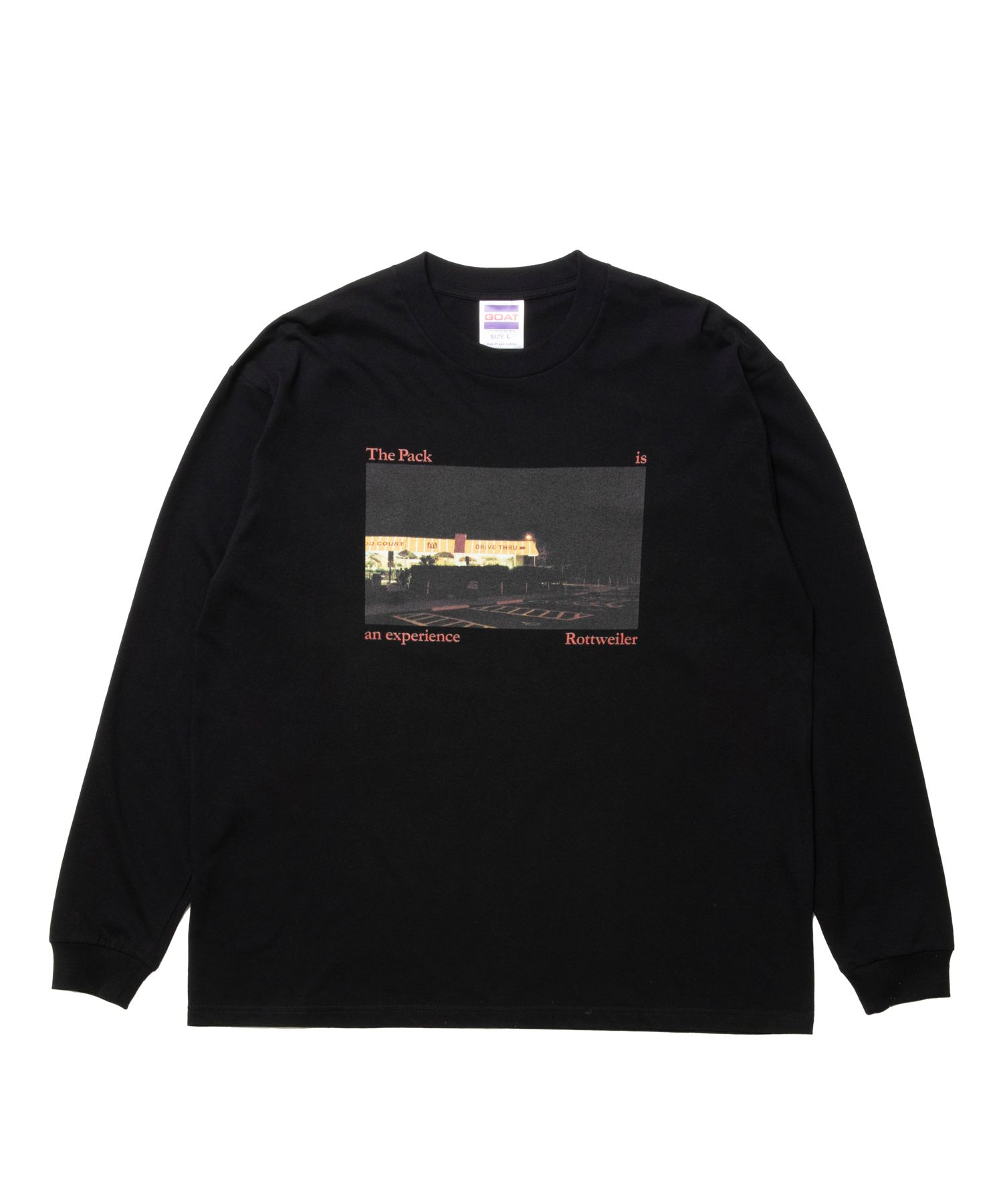 CAL NIGHT LS PHOTO TEE (BLACK) / フォト プリント Tシャツ