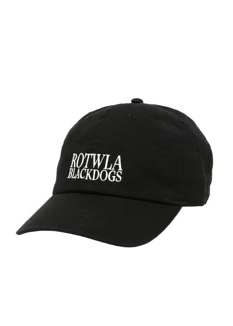 ROTWLA CAP (BLACK) / ロゴ刺繍 ダッド キャップ。