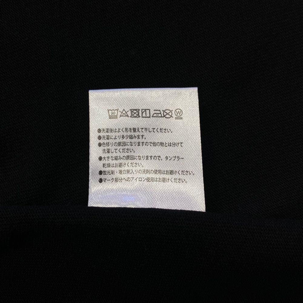 アウトライン刺繡S/S TEE (BLACK)