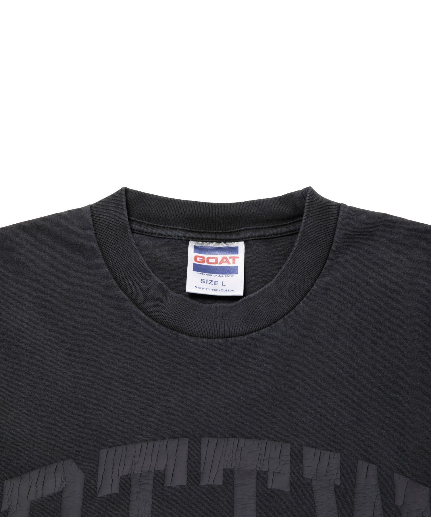 RTTW TEE (BLACK) / カレッジロゴ プリント Tシャツ