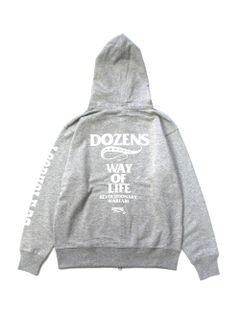 LOOPHOLE 20th ANNIVERSARY SWEAT ZIP HOODIE (GRAY) / ループホール20周年記念 スウェットジップパーカー