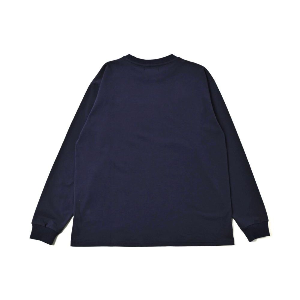 NC BY NO COFFEE - ロゴ刺繍 L/S Tee (NAVY) | LOOPHOLE