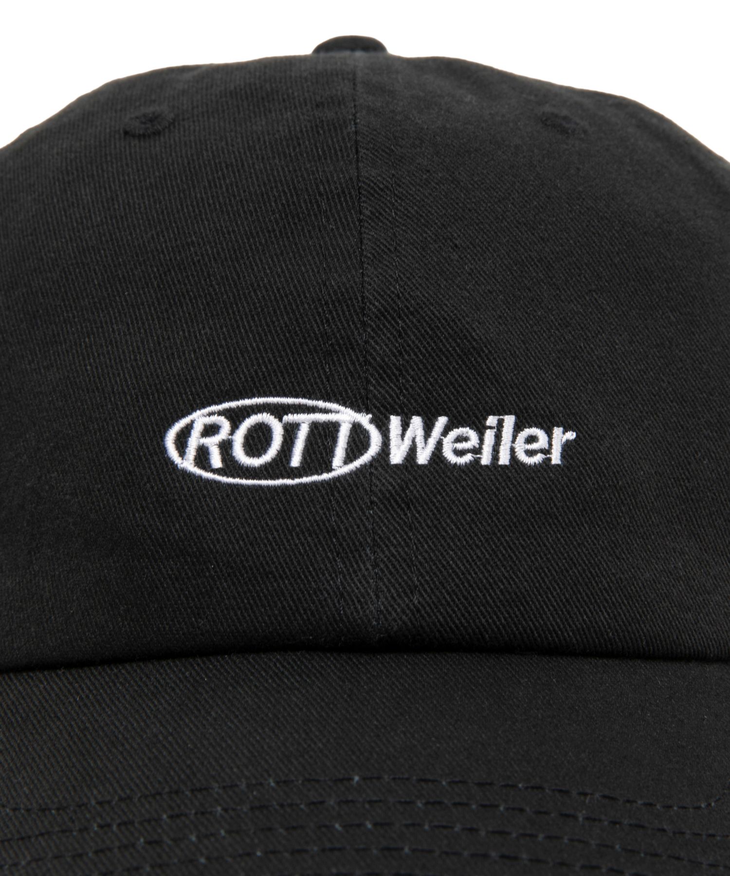 RW CAP (BLACK) / ロゴ刺繍 ダッド キャップ。