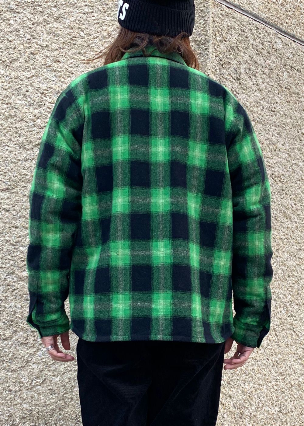 WOOL CHECK SHIRT JKT (GREEN CHECK) / ウール チェック シャツ ジャケット