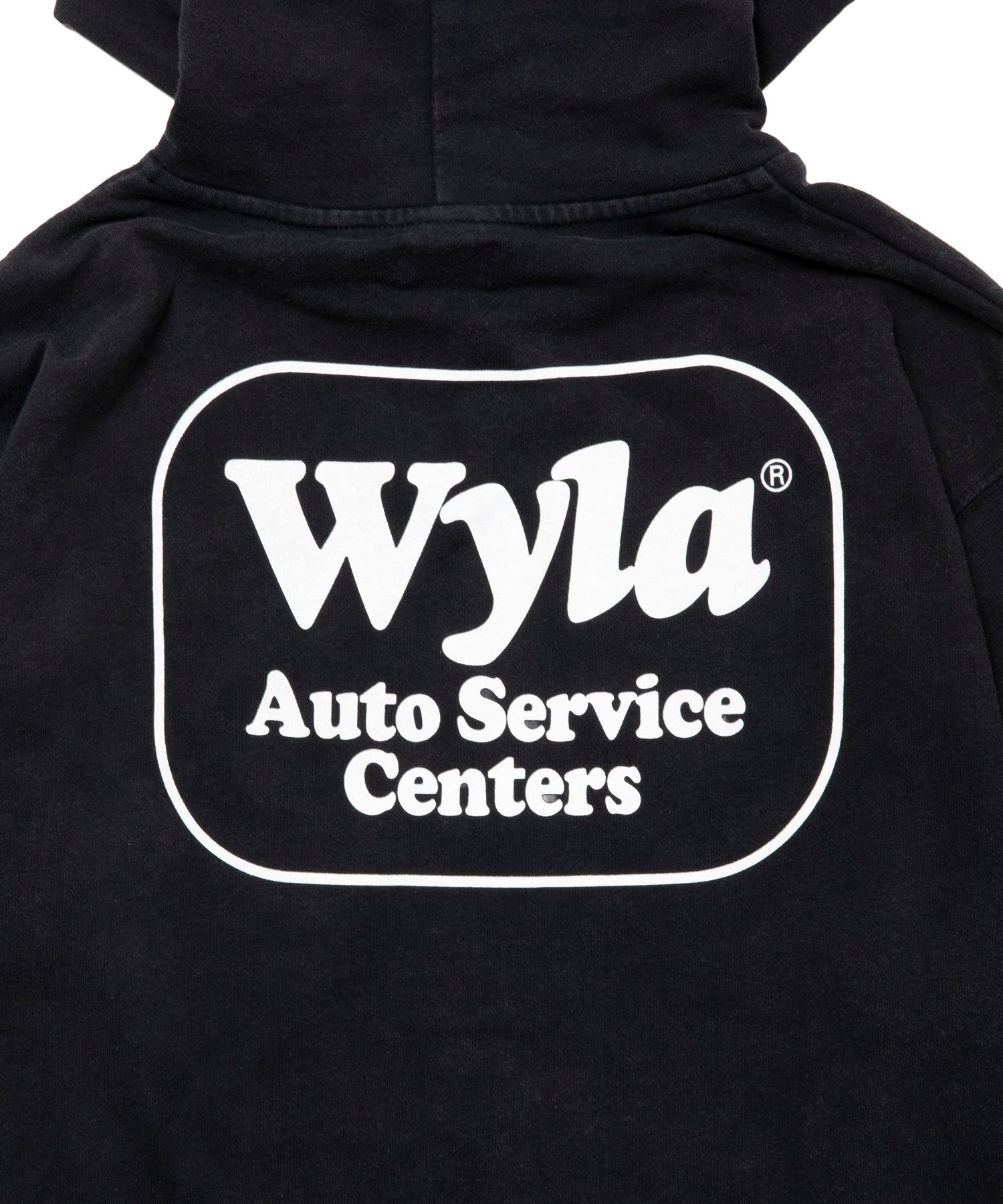 WYLA ZIP HOODIE (BLACK) / ピグメント スウェット ジップ パーカー