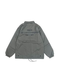 Coach Jacket (CEMENT) / プリント コーチジャケット