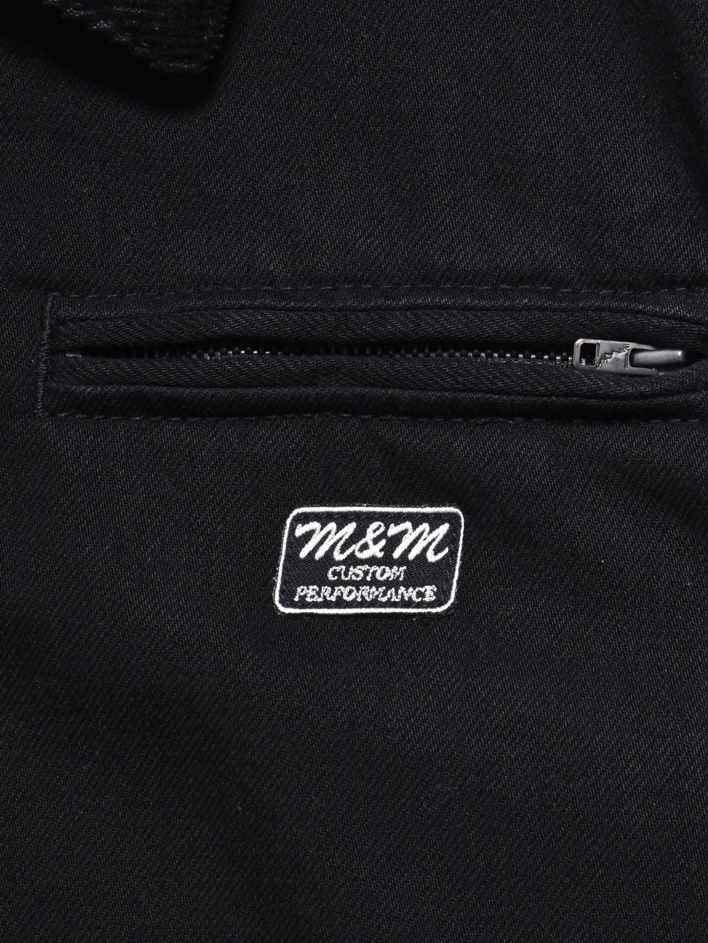 M&M CUSTOM PERFORMANCE × MINEDENIM Black Denim Detroit Jacket (BLACK) / × M&M カスタムパフォーマンス  コラボ ワーク ジャケット