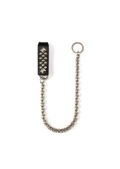 STUDS LEATHER WALLET CHAIN (BLACK) / スタッズ レザー ウォレットチェーン