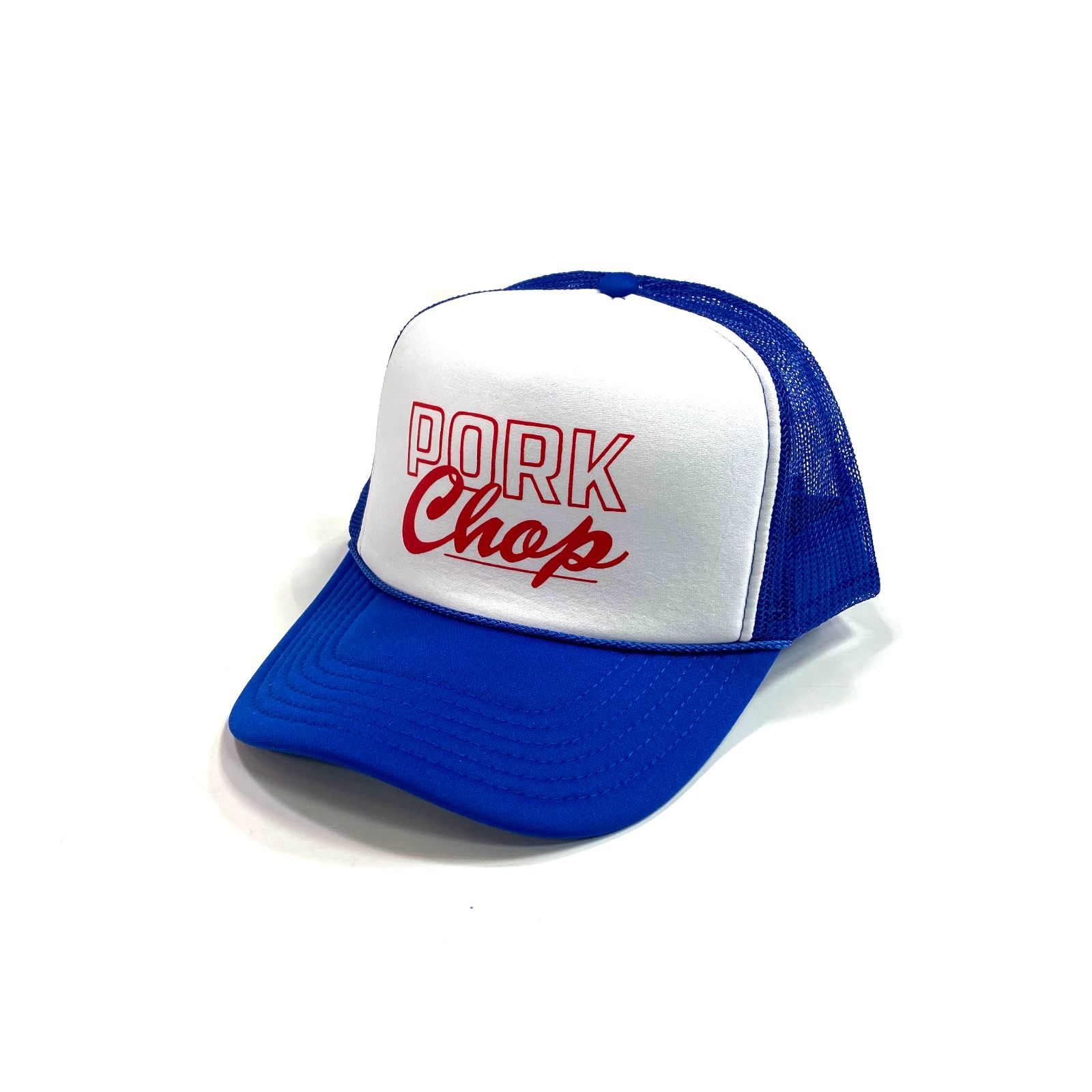 PORKCHOP - 【ラスト1点】MASA SCULP MESH CAP B (BLUE) / マサスカルプ コラボ メッシュキャップ |  LOOPHOLE