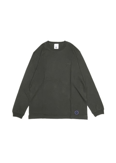 Print L/S Tee (SUMI) / プリント ロンT