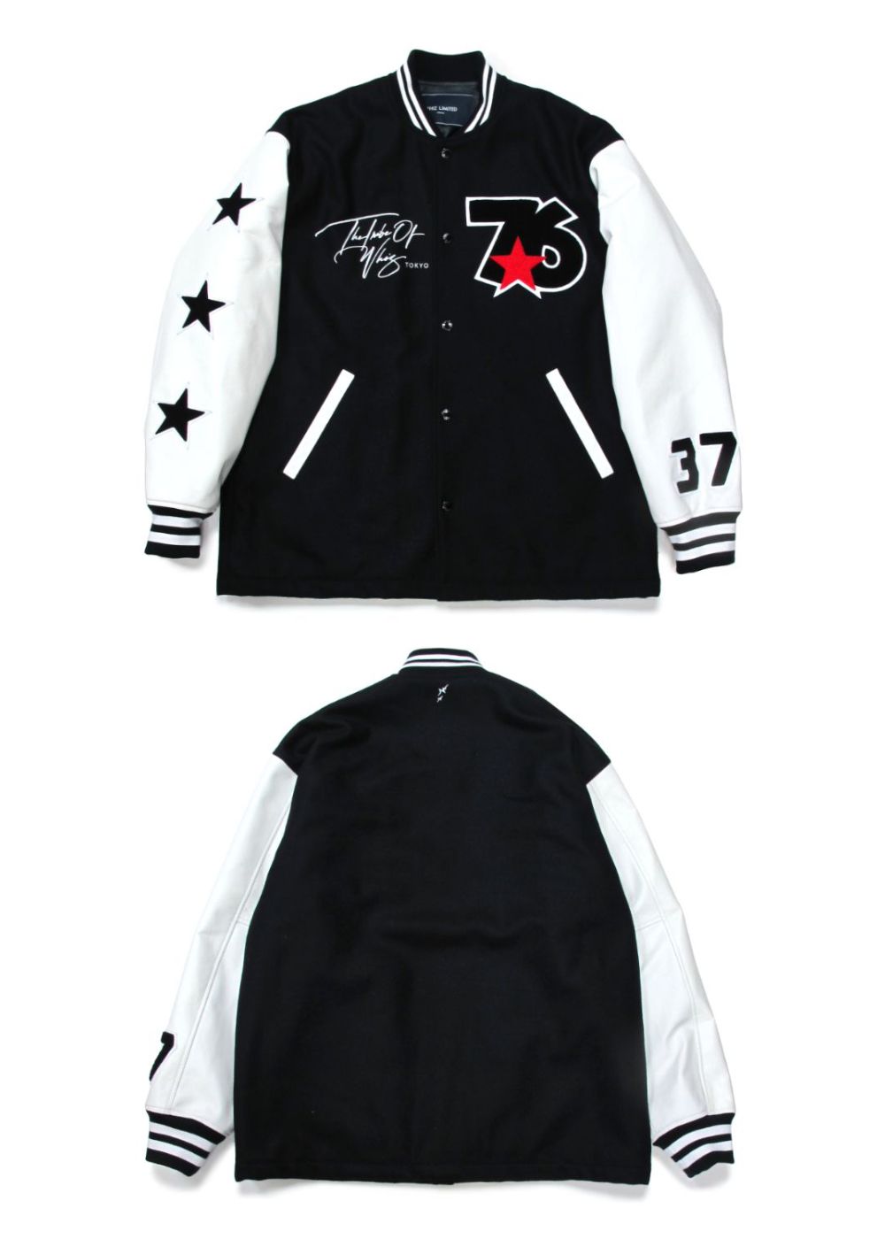 76 STA JACKET (BLACK) / 新年恒例76枚限定 リミテッドスタジャン - M