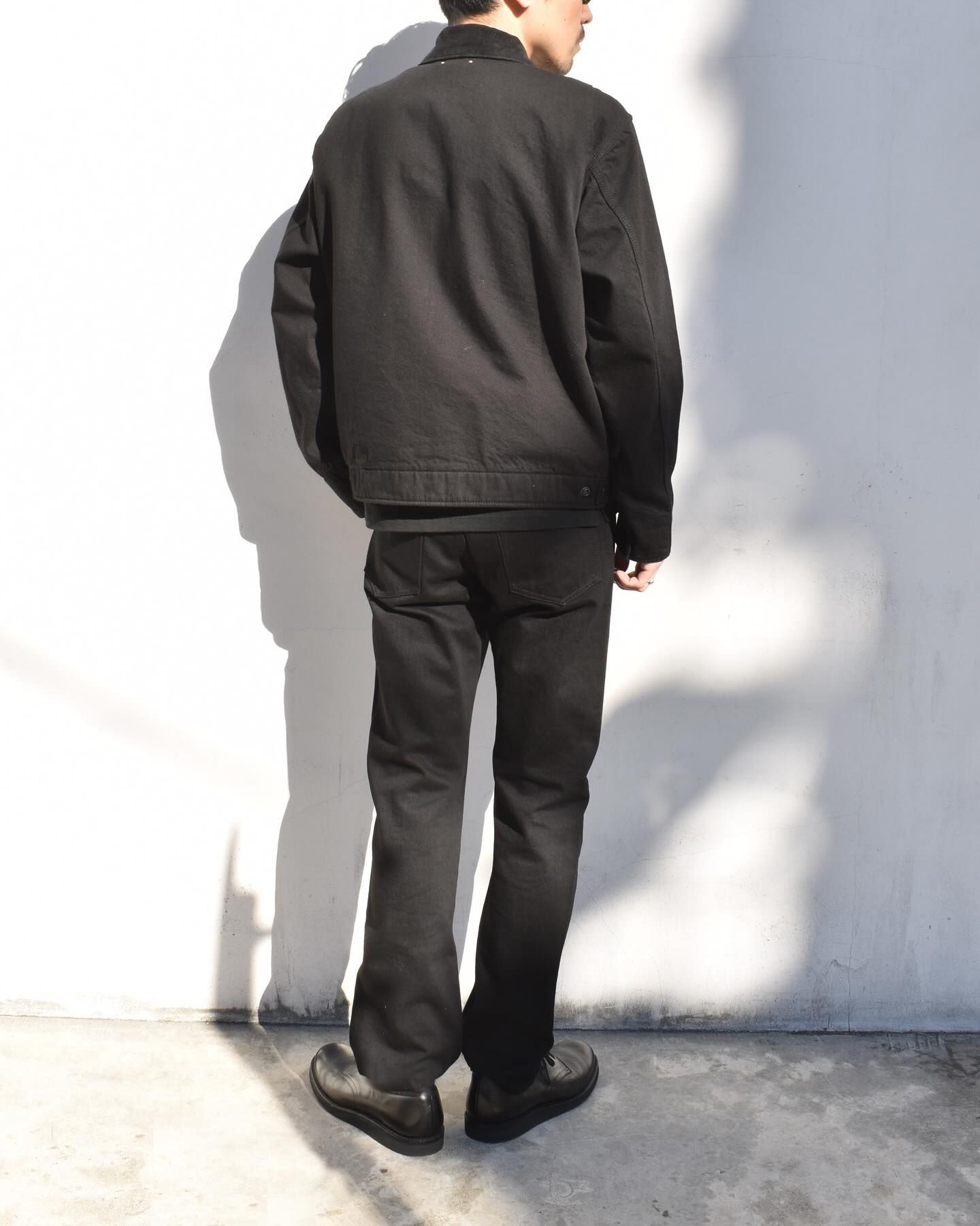 M&M CUSTOM PERFORMANCE × MINEDENIM Black Denim Detroit Jacket (BLACK) / × M&M カスタムパフォーマンス  コラボ ワーク ジャケット