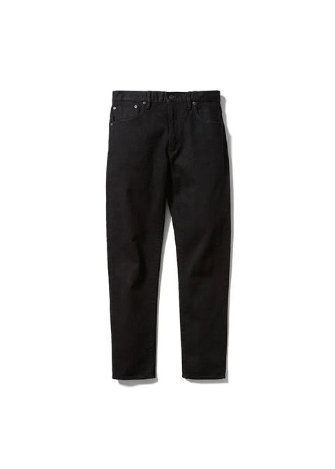 N.Slim Tapered STR 5pocket OWS (BLACK) / スリムテーパード ブラックデニムパンツ