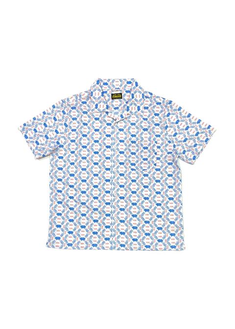 PORK AOP SHIRT (WHITE) / オリジナル プリント シャツ