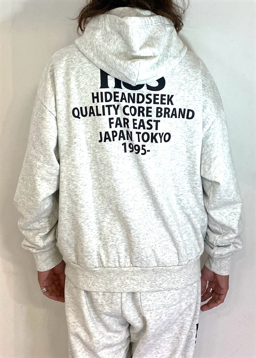 H&S Hooded Sweat Shirt (LIGHT GRAY) / オリジナル セットアップスウェット パーカー / セットアップ可能