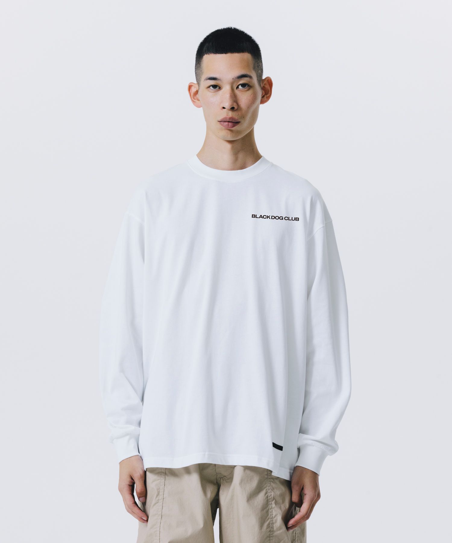 R9 B.D.C LS TEE (WHITE) /  オリジナル Tシャツ