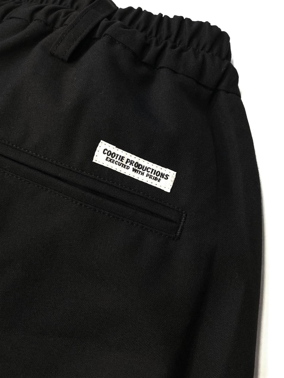 COOTIE PRODUCTIONS - T/R Shin Cut Wide Easy Trousers (BLACK ...