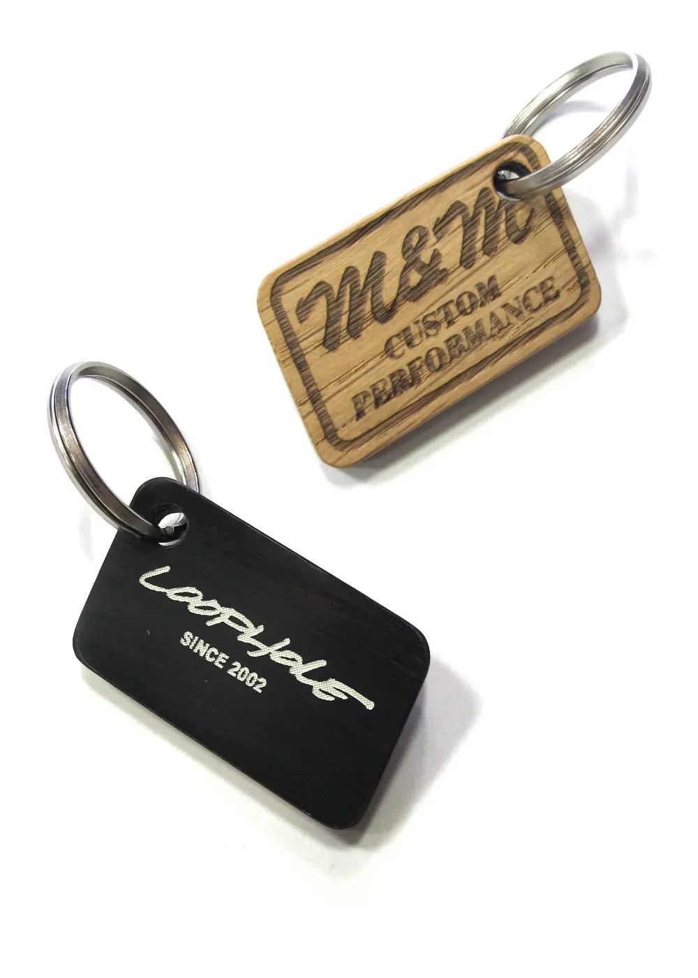 LOOPHOLE 20th ANNIVERSARY WOOD KEY RING (BLACK) / ループホール20周年記念 キーホルダー