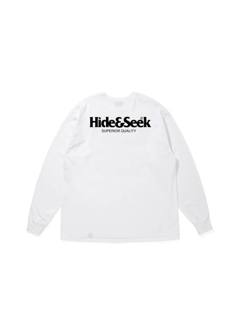 LOGO L/S TEE (WHITE) / 定番ロゴ ロングスリーブ Tシャツ