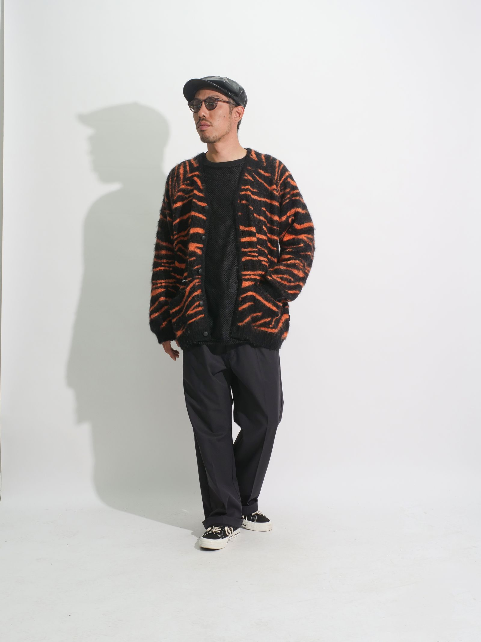 CAPTAINS HELM - MOHIAR TIGER CARDIGAN (TIGER) / タイガーパターン