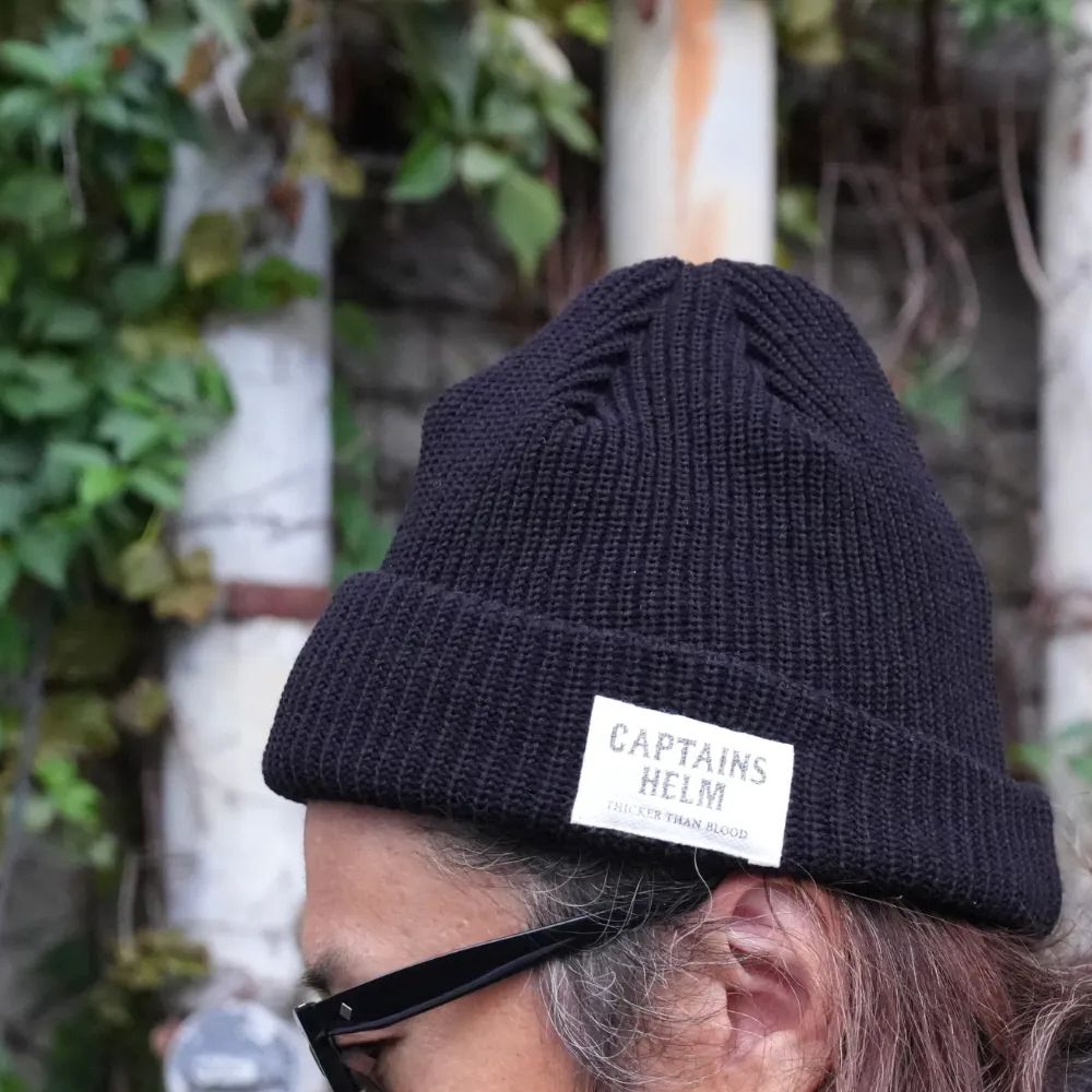 24/7 HELM WATCH CAP (BLACK) / オリジナル ワッチキャップ