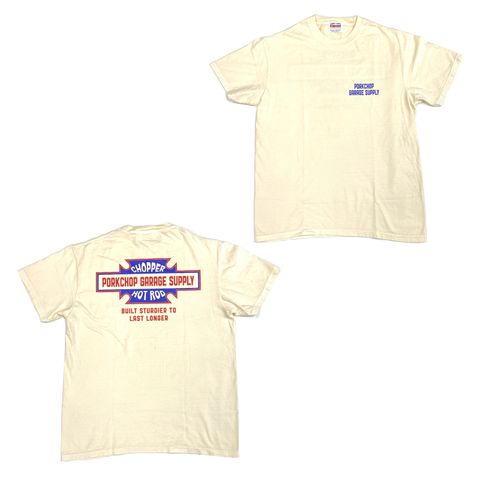 BAR＆SHIELD TEE (IVORY) / バーアンドシールド Tシャツ