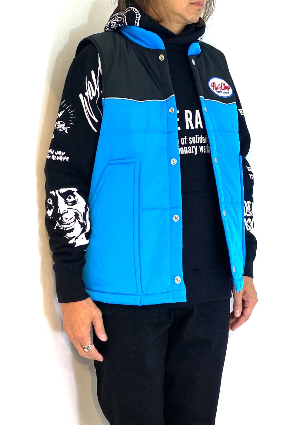 RACING VEST (BLUE×BLACK) / オリジナル レーシング ベスト