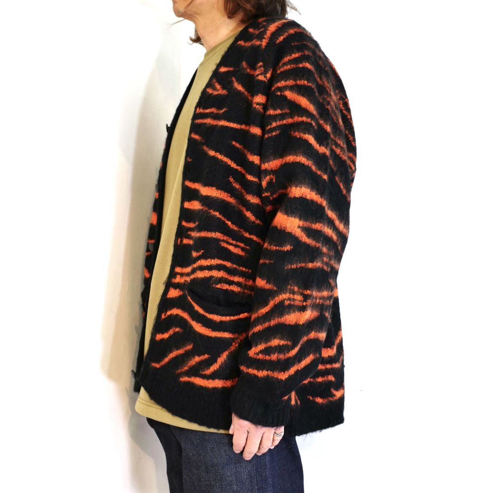 CAPTAINS HELM - MOHIAR TIGER CARDIGAN (TIGER) / タイガーパターン