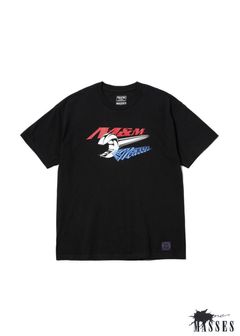 ×MASSES T-SHIRT WRENCH M (BLACK) / マシス コラボレーション プリントT