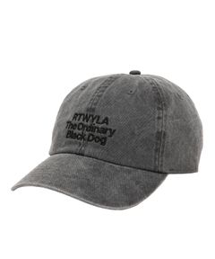 PIG RTWYLA CAP (BLACK) / ロゴ刺繍 ダッド キャップ。