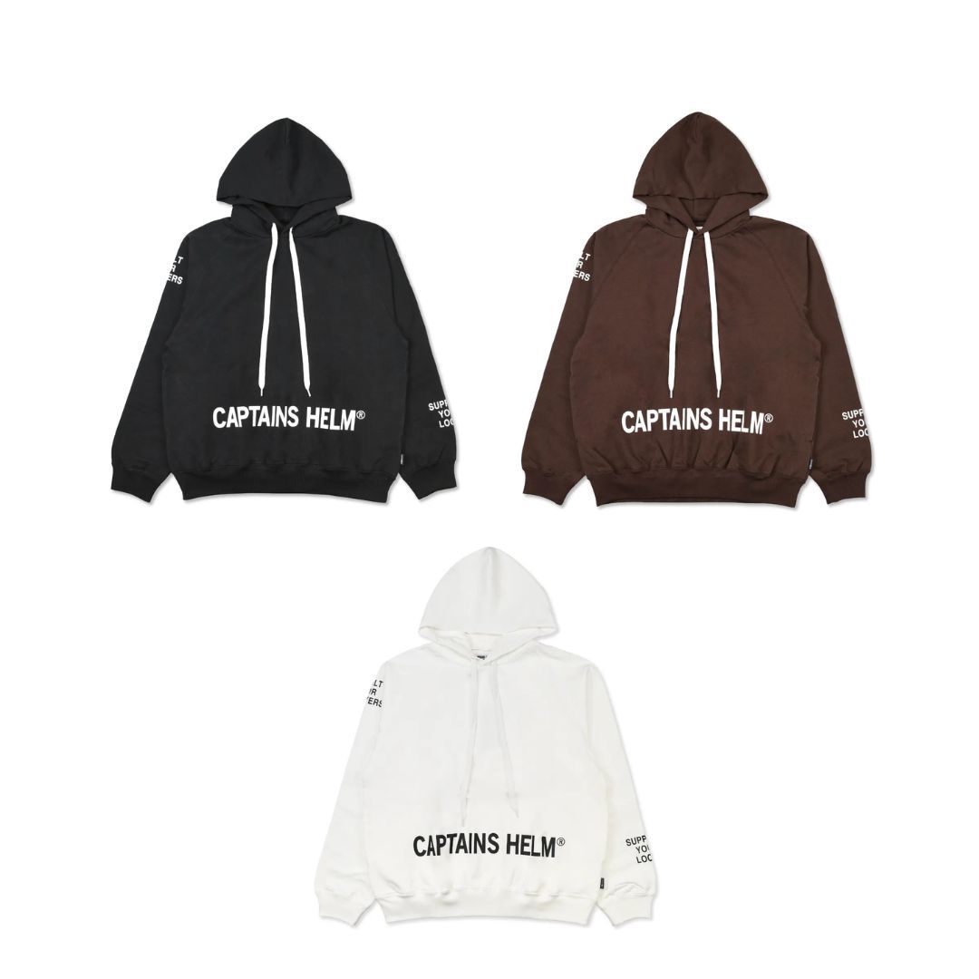 CAPTAINS HELM パーカー CAPTAINS HELM 新作販売告知 / シンプルなロゴパーカーは春まで活躍