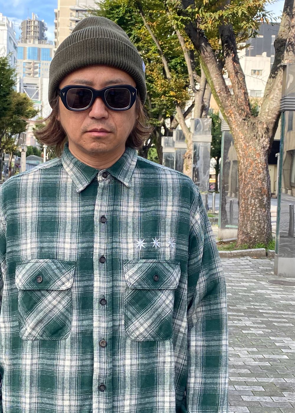 CA4LA Ex. WATCH CAP "ROBERT" (OLIVE) / カシラ コラボレーション ニット キャップ
