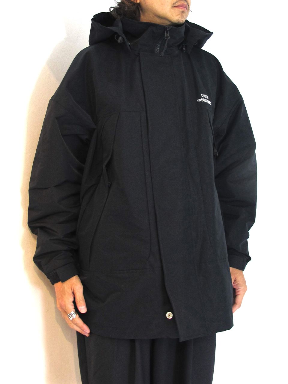 COOTIE Oversized Shell Jacket (Black) - ナイロンジャケット