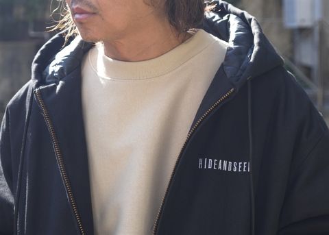 HIDE AND SEEK - JACKET STYLE vol.1 / ZIP HOODED WORK JACKET