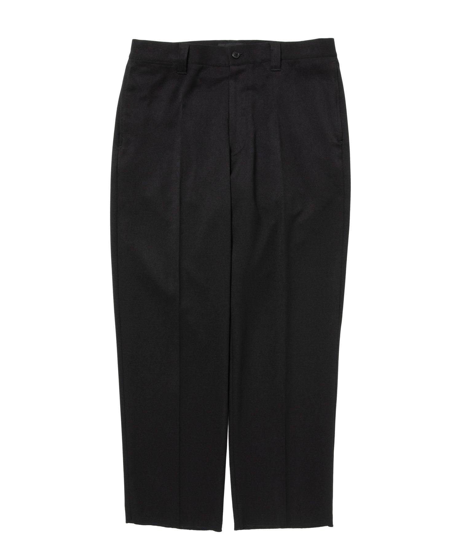 R9 TWILL SLACKS (BLACK) / ポリエステル ツイル スラックス