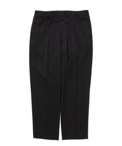 R9 TWILL SLACKS (BLACK) / ポリエステル ツイル スラックス