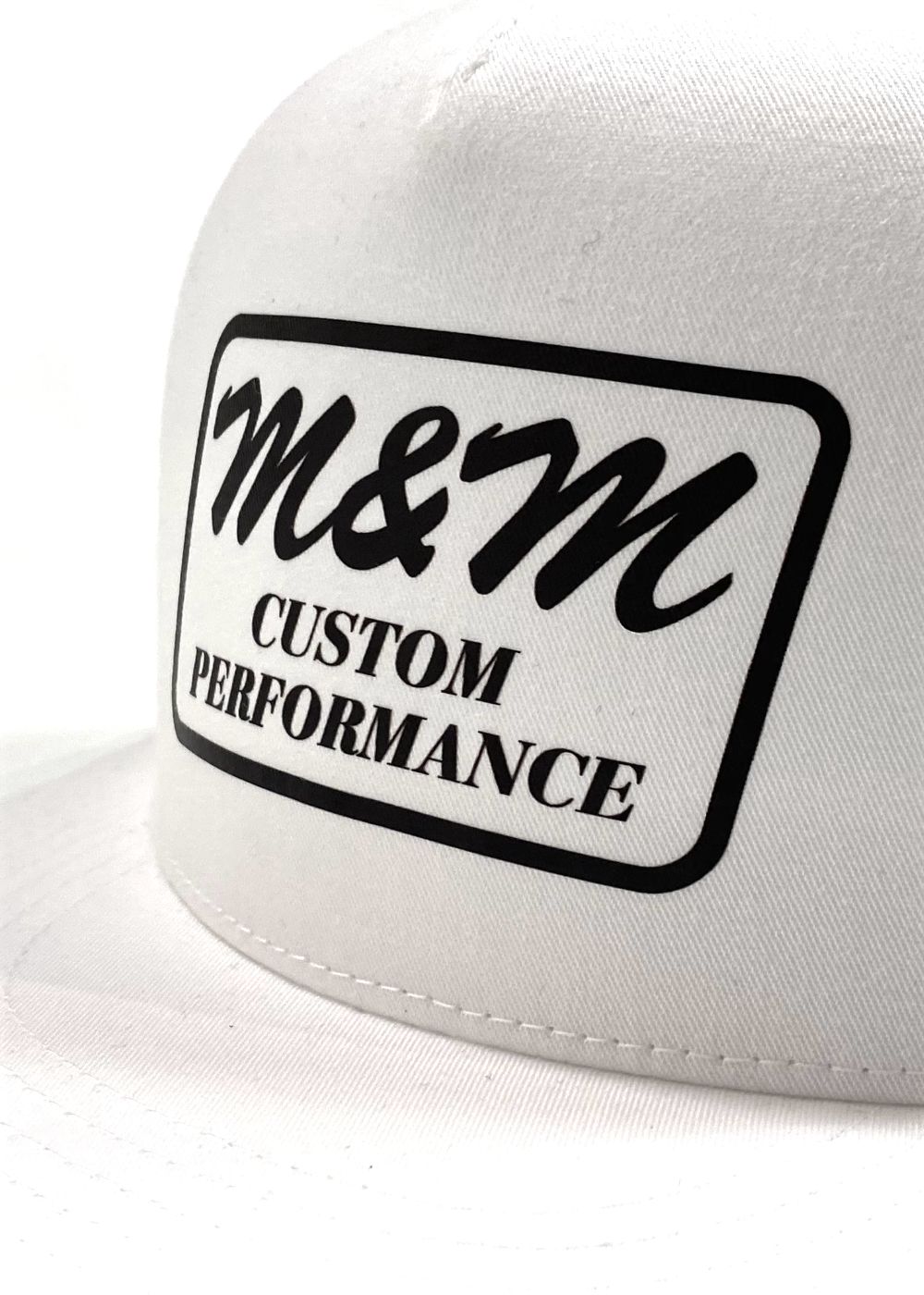 Classic Trucker Mesh Cap (WHITE) / ロゴ プリント メッシュキャップ