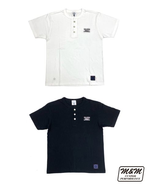M&M 新作販売告知 / クラシックな雰囲気のヘンリーネックTEE。