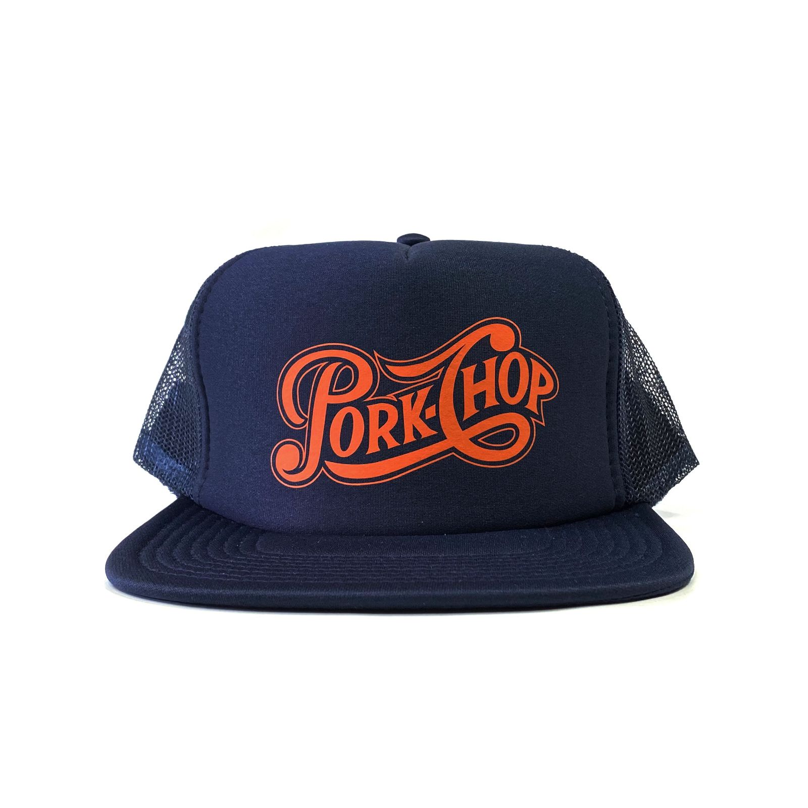 PORKCHOP - PPS MESH CAP (NAVY) / プリント メッシュキャップ | LOOPHOLE