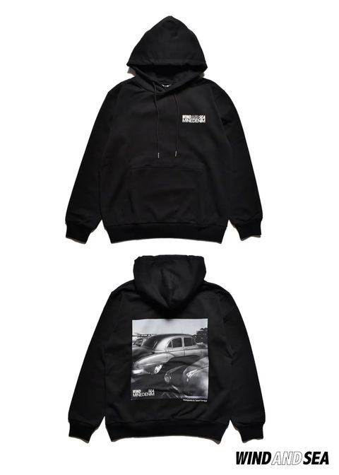 ×WDS Photo Hoodie (BLACK) / ウィンダンシー コラボ スウェット パーカー