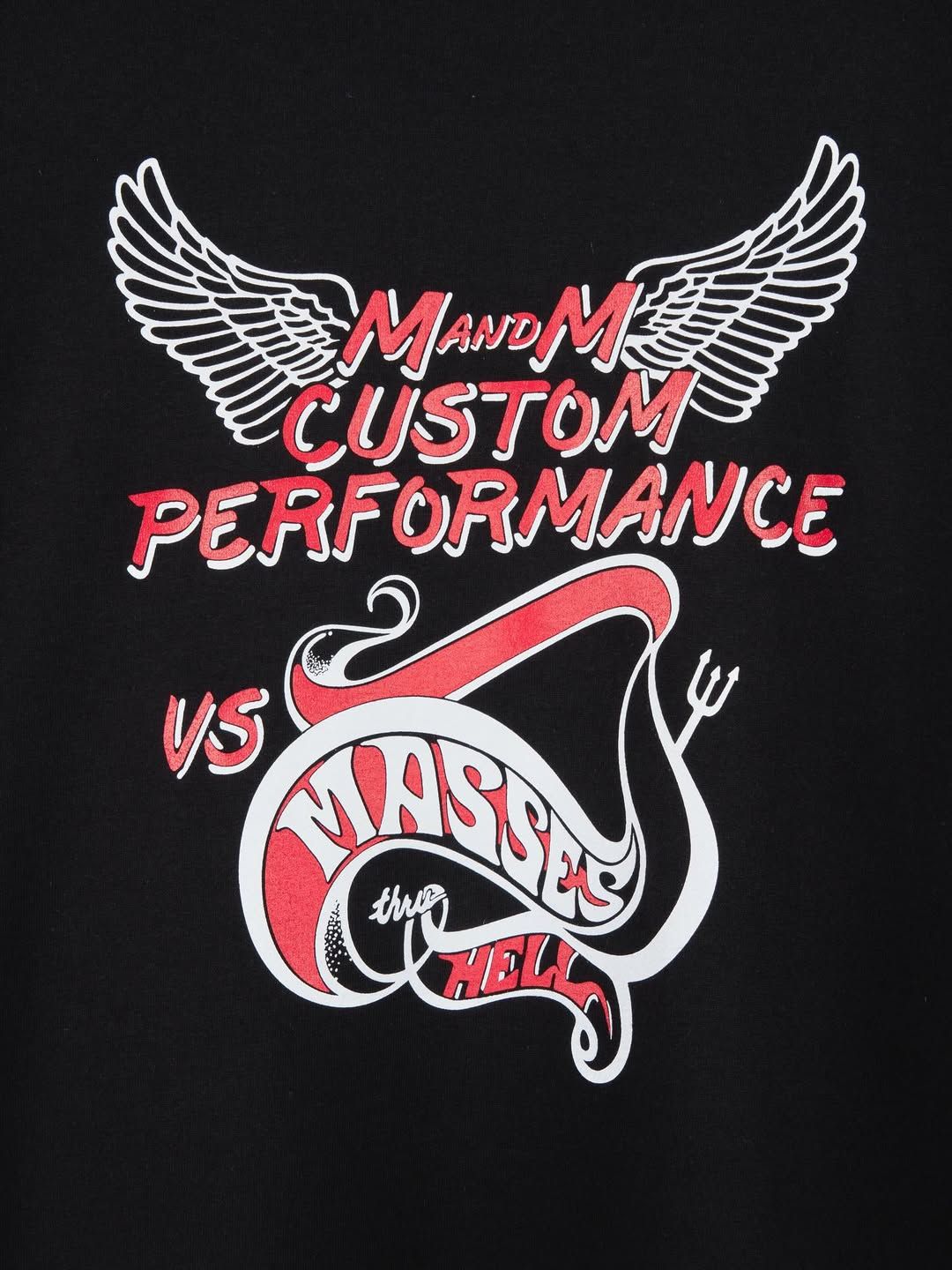 【ラスト1点】×MASSES T-SHIRT HELL (BLACK) / マシス コラボレーション プリントT