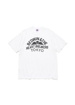 S/S PRINTED TEE "FONDA" (WHITE) / プリント Tシャツ