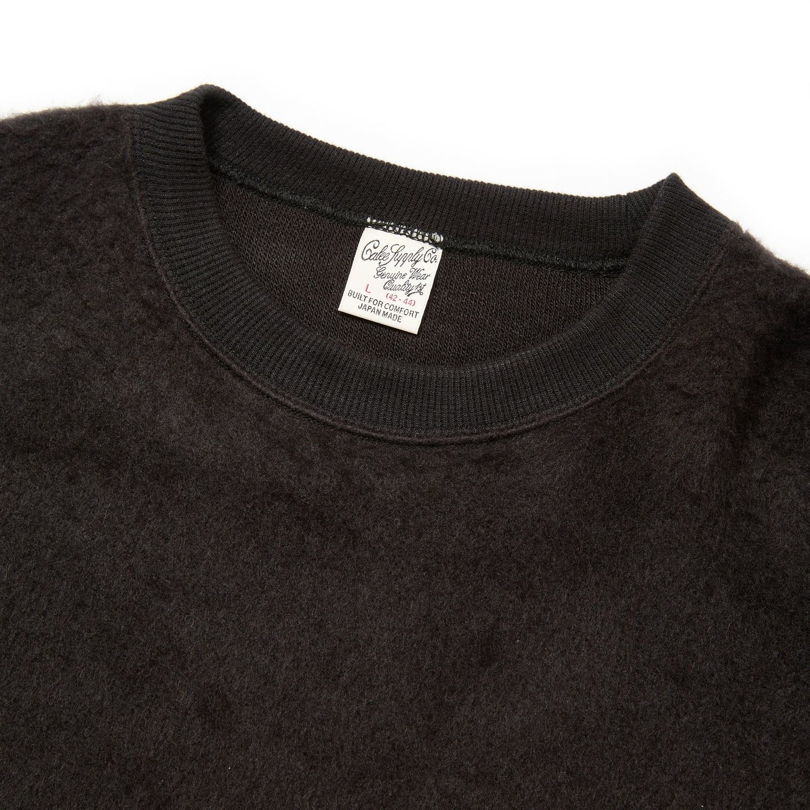 SHAGGY FABRIC CREW NECK SW (BLACK) / シャギー クルー ネック カットソー