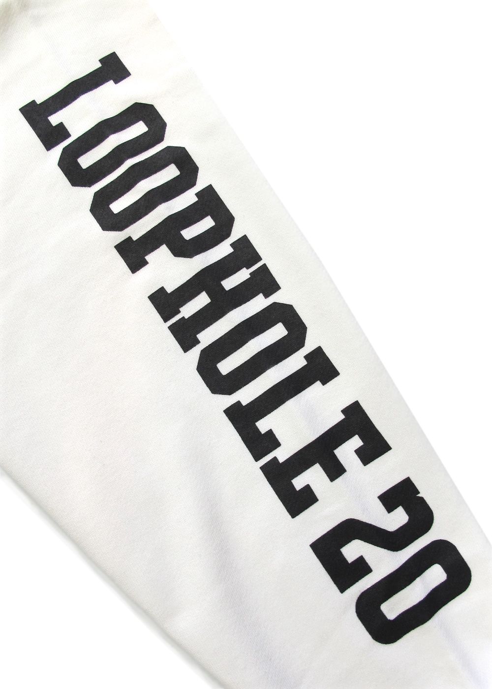 LOOPHOLE 20th ANNIVERSARY SWEAT ZIP HOODIE (WHITE) / ループホール20周年記念 スウェットジップパーカー