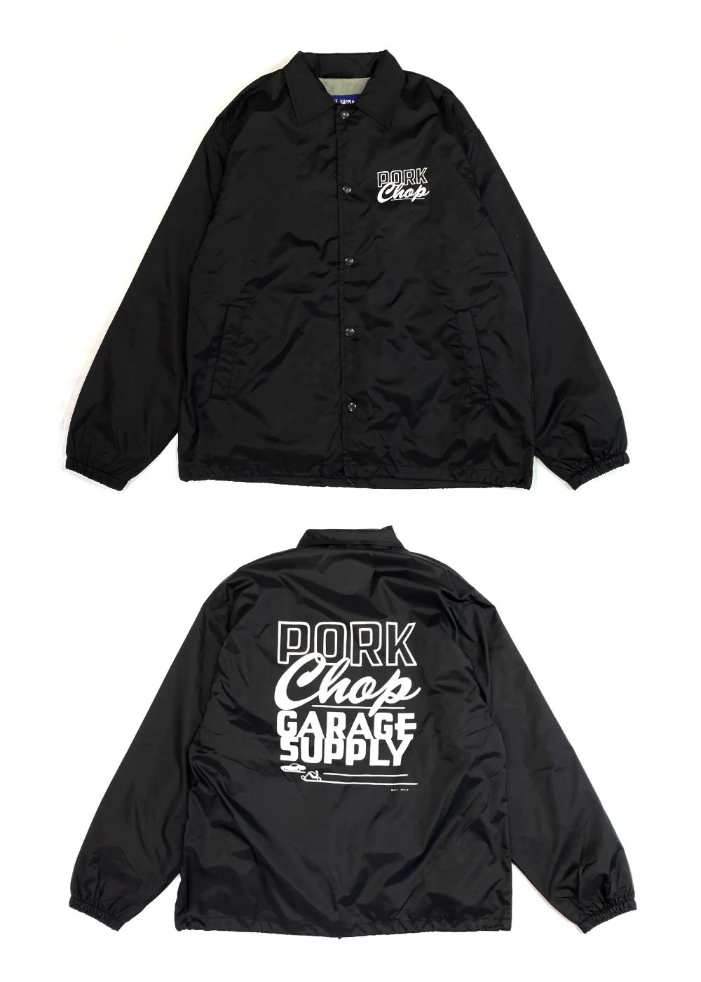 MASA SCULP COACH JKT B (BLACK) / マサスカルプ コラボ オリジナル コーチジャケット