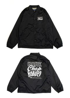 MASA SCULP COACH JKT B (BLACK) / マサスカルプ コラボ オリジナル コーチジャケット