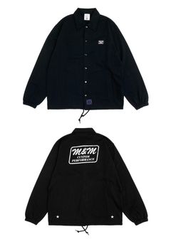 COTTON JERSEY JACKET (BLACK) / コットン 天竺 コーチジャケット