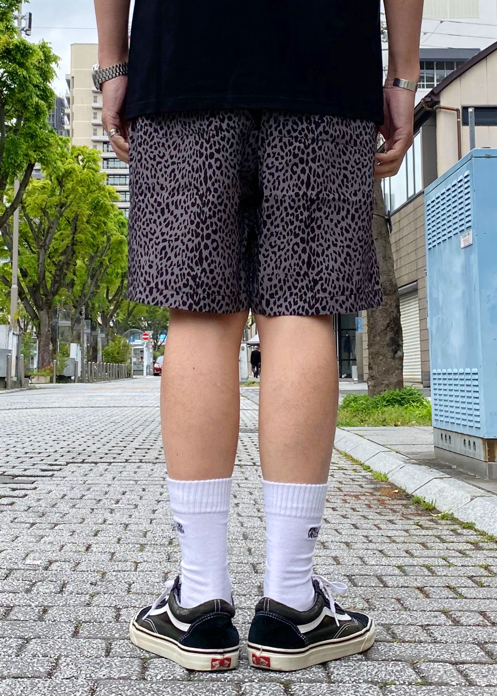 Leopard Short (GRAY) / オリジナル レオパード イージーショーツ